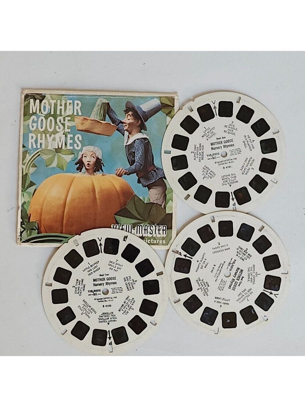 VINTAGE MOTHER GOOSE RHYMES View Master Reel Set - Picture 2 of 4